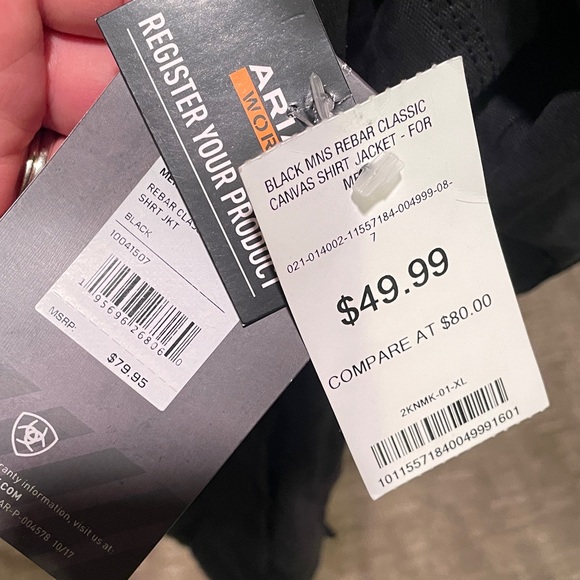 Ariat REBAR Men's Dark Jacket - Picture 2 of 3